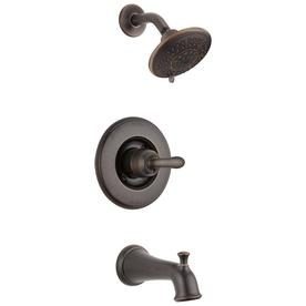 Shower Faucets At Lowes Delta Linden Venetian Bronze 1 Handle Bathtub And Shower Faucet