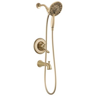Delta Linden Champagne Bronze 1 Handle Bathtub And Shower Faucet