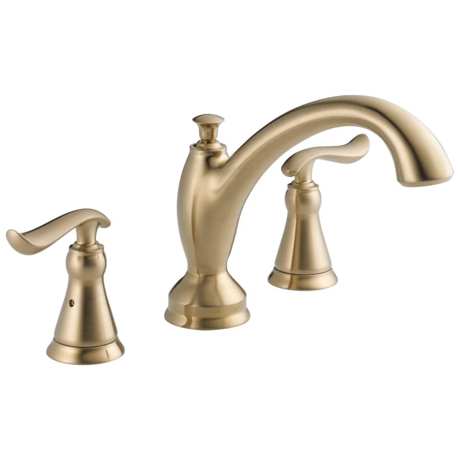 Delta T2794-CZ Linden Champagne Bronze 2-Handle Adjustable Deck Mount Tub Faucet