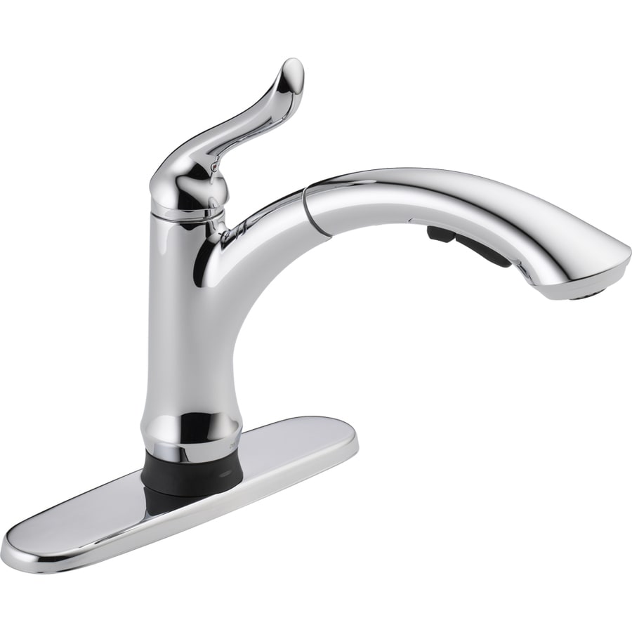 Delta Linden Touch2o Chrome 1 Handle Deck Mount Pull Out Touch