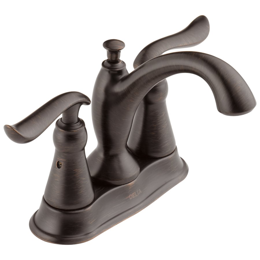 Delta Linden Venetian Bronze 2-handle 4-in Centerset ...