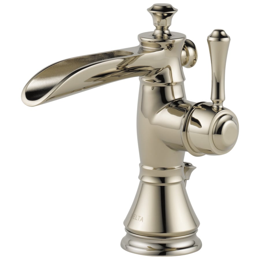 Delta Cassidy Polished Nickel 1Handle Single Hole WaterSense Bathroom