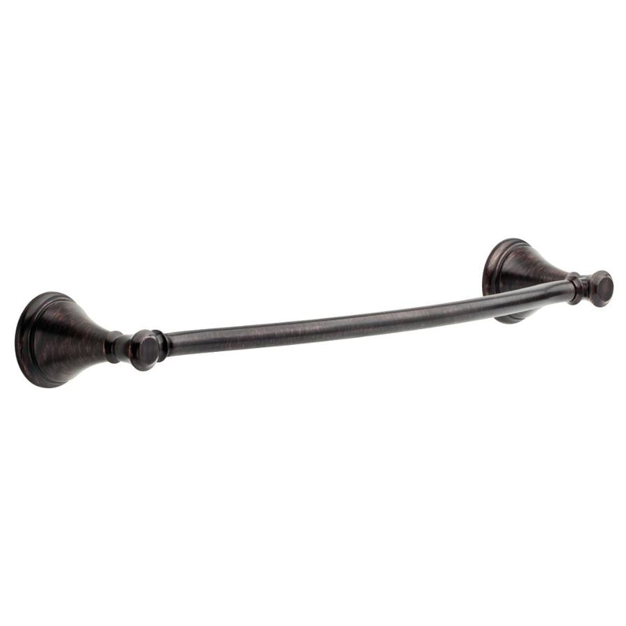 Delta Cassidy 18-in Venetian Bronze Wall Mount Single Towel Bar in the ...