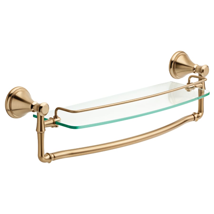 Shop Delta Cassidy Champagne Bronze Single Towel Bar Common 18 In   034449681339 