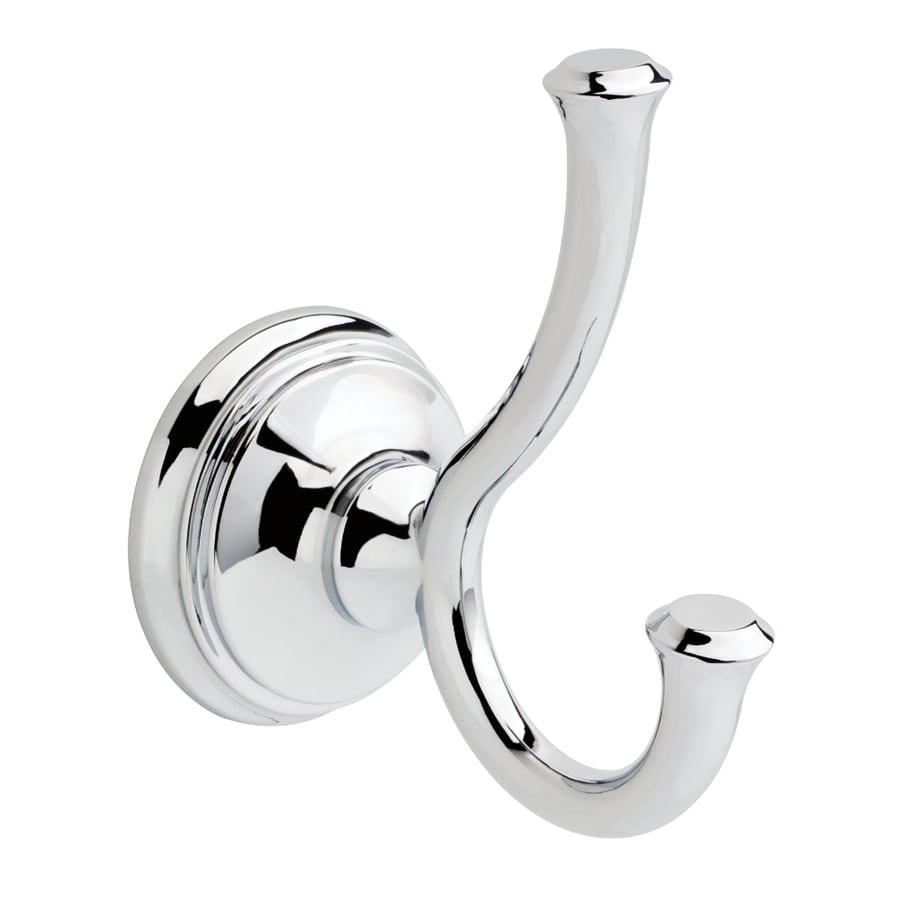 Delta Windemere Brushed Nickel Double-Hook Wall Mount Towel Hook