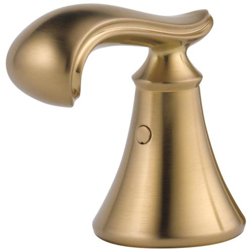 delta champagne bronze toilet handle