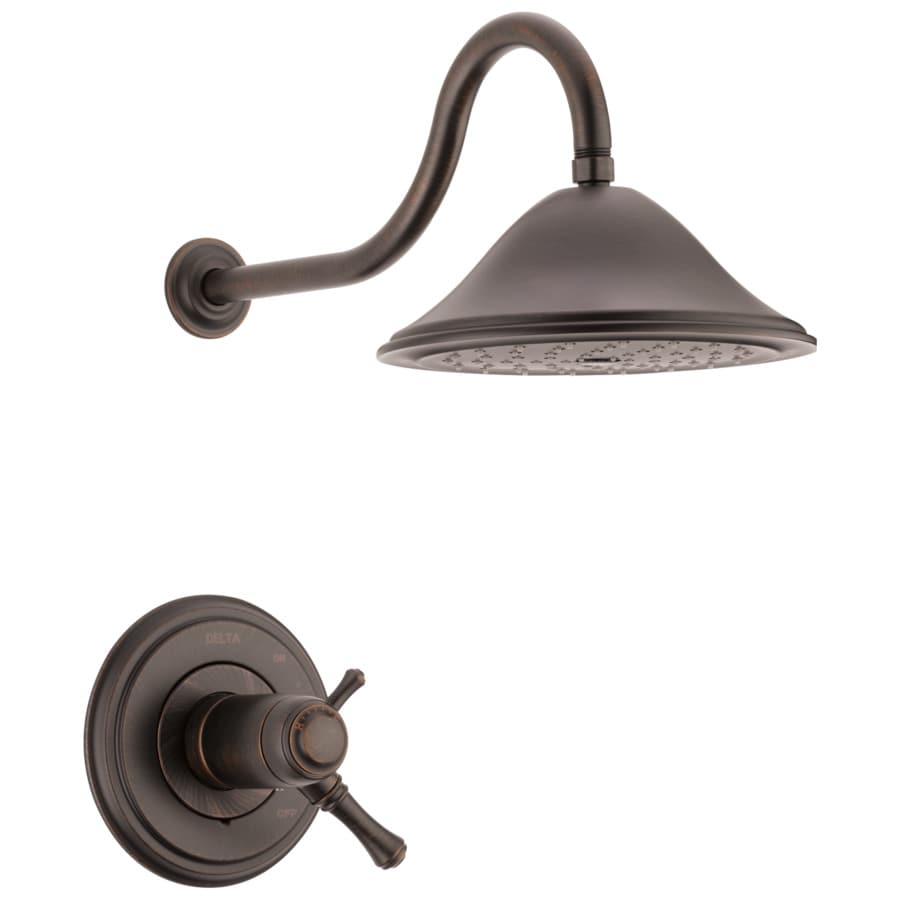 Shop Delta Cassidy Thermostatic Venetian Bronze 1-Handle ...