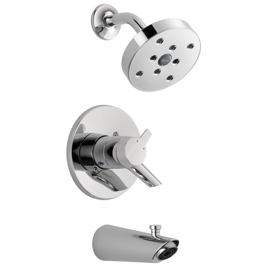 Shop Delta Compel Chrome 1Handle WaterSense Bathtub and Shower Faucet
