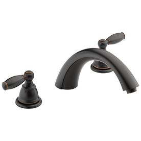 UPC 034449692496 product image for Peerless Apex Oil Rubbed Bronze 2-Handle Deck Mount Bathtub Faucet | upcitemdb.com