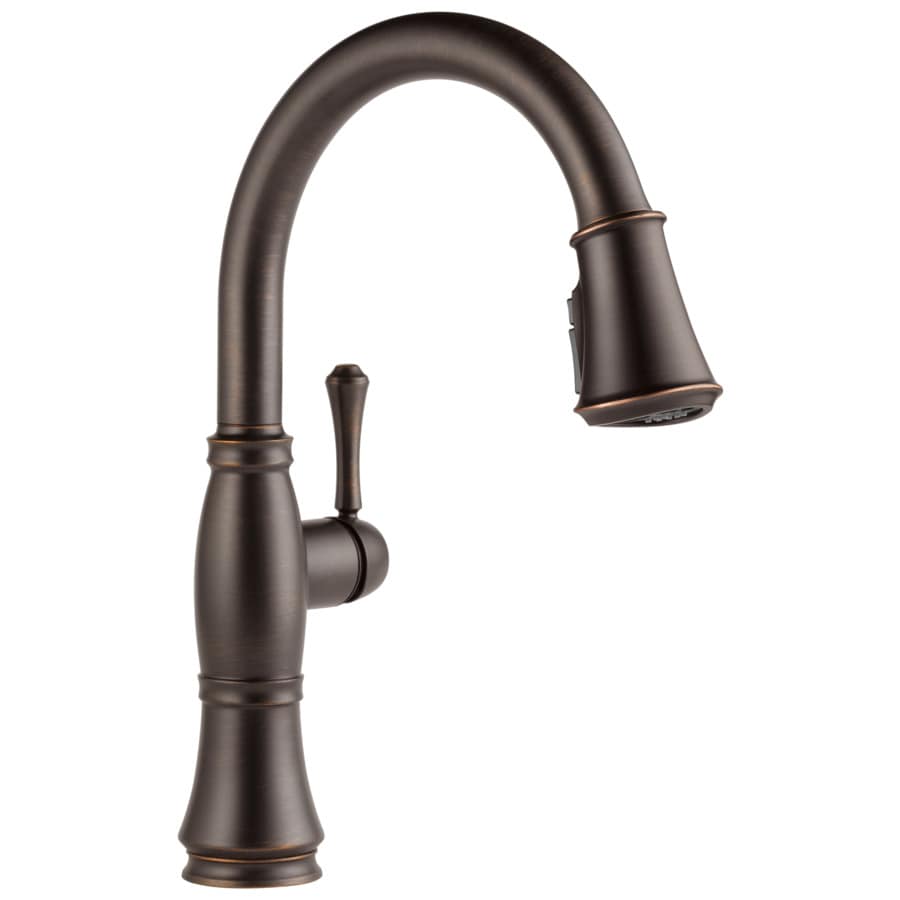 Delta Cassidy Venetian Bronze 1-handle Deck Mount Pull ...