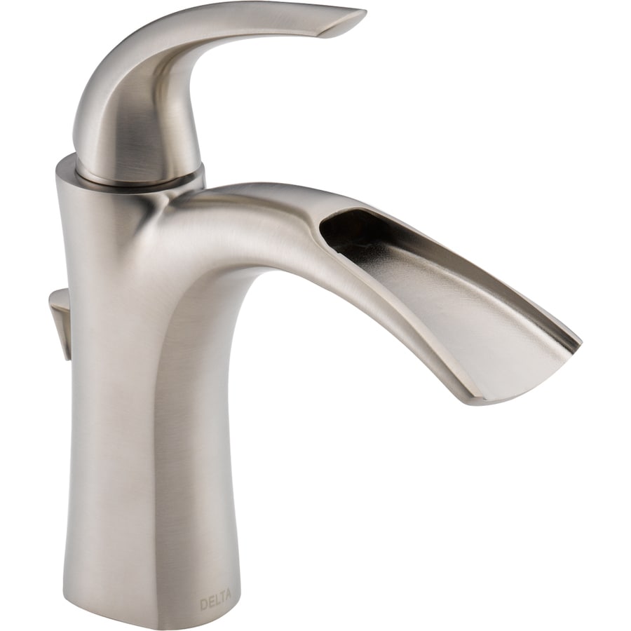 Shop Delta Nyla Stainless 1 Handle Single Hole WaterSense Bathroom