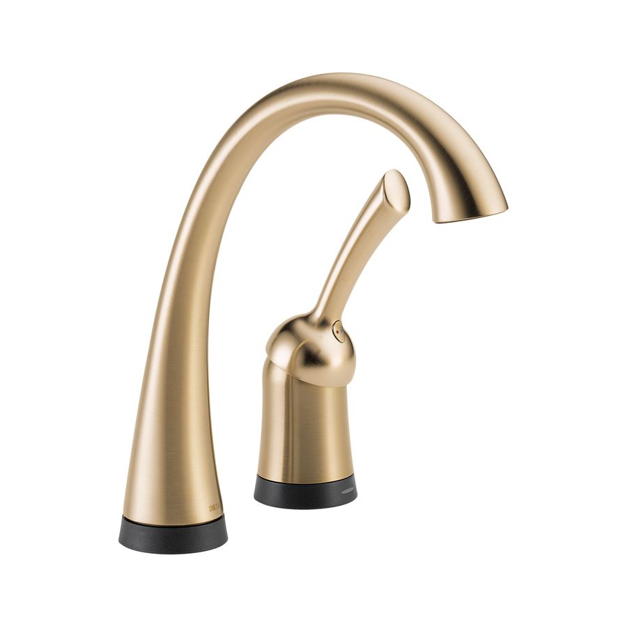 Delta Pilar Touch Champagne Bronze 1 Handle Bar Faucet At Lowes Com