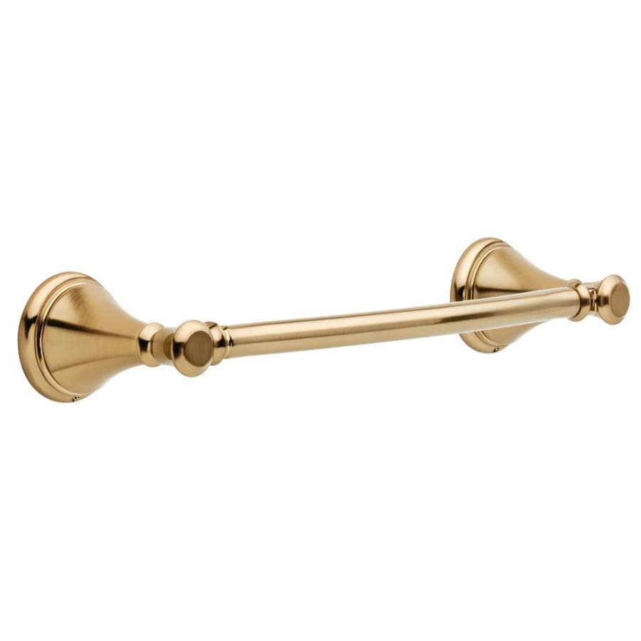 Delta Cassidy 12in Champagne Bronze Wall Mount Single Towel Bar at