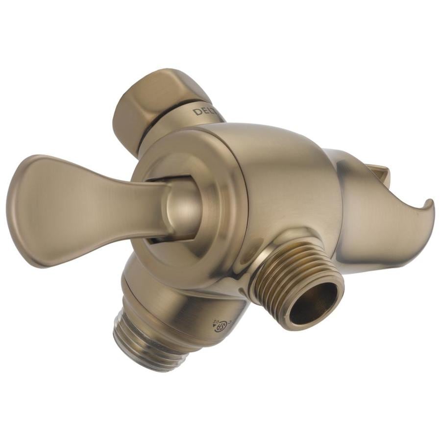 Delta Champagne Bronze Shower Arm with Diverter at Lowes.com