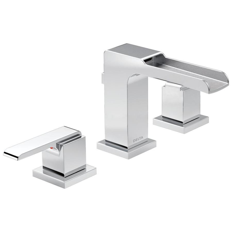 Delta Ara Chrome 2 Handle 4 In Centerset Watersense Bathroom Sink Delta Ara Chrome 2 Handle 4 In Centerset Watersense Bathroom Sink Faucet With Drain