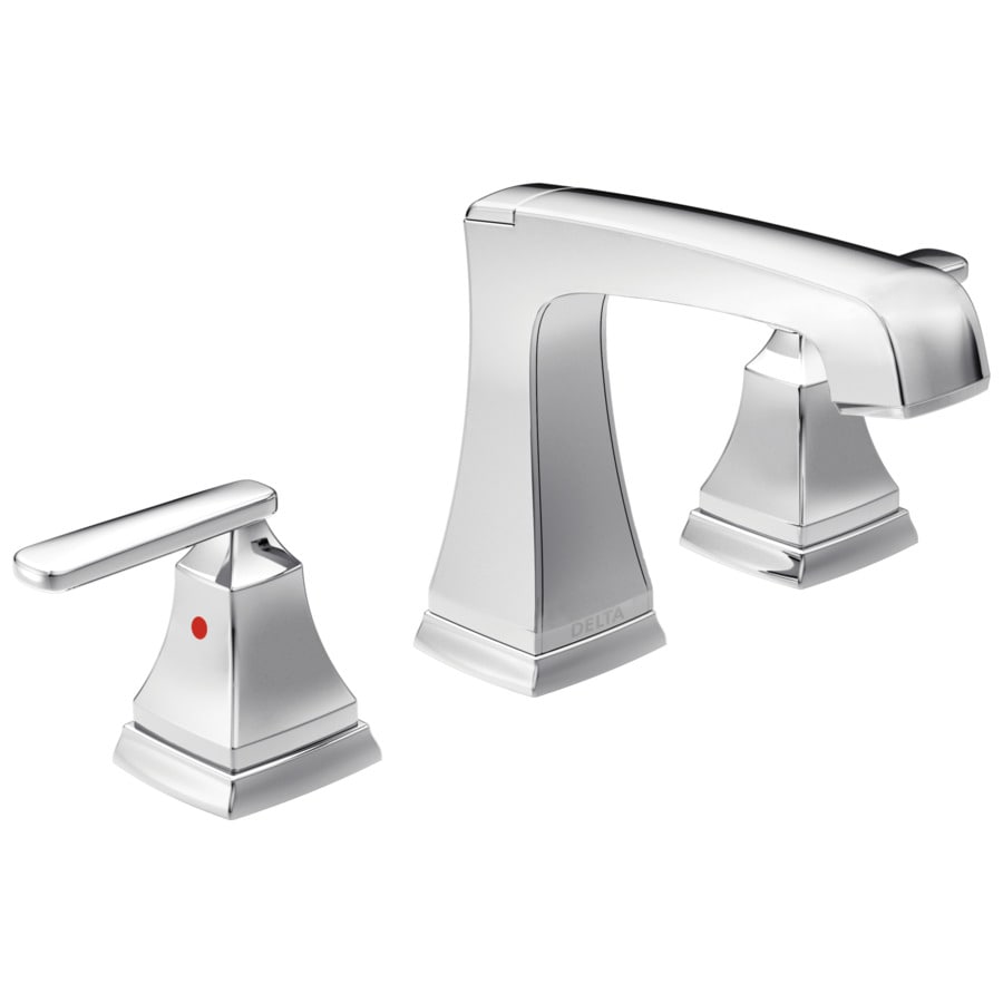 Delta Ashlyn Chrome 2handle Widespread WaterSense Bathroom Sink Faucet
