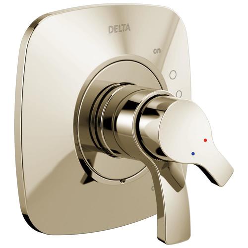 Delta Tesla Polished Nickel 2Handle Shower Faucet Trim Kit with Sold