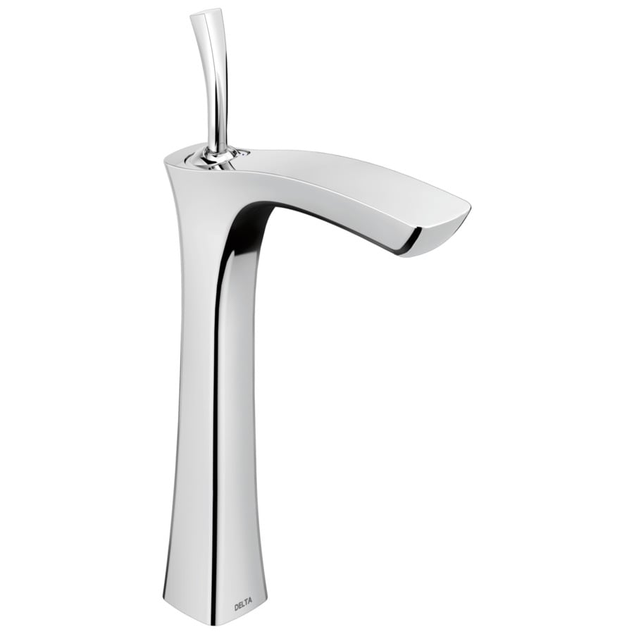 Delta Tesla Chrome 1Handle Vessel WaterSense Bathroom Sink Faucet in