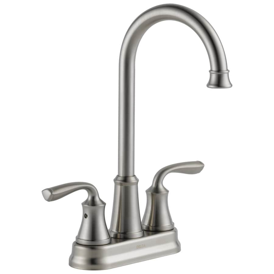 Shop Delta Lorain Stainless 2 Handle Bar And Prep Faucet At Lowescom