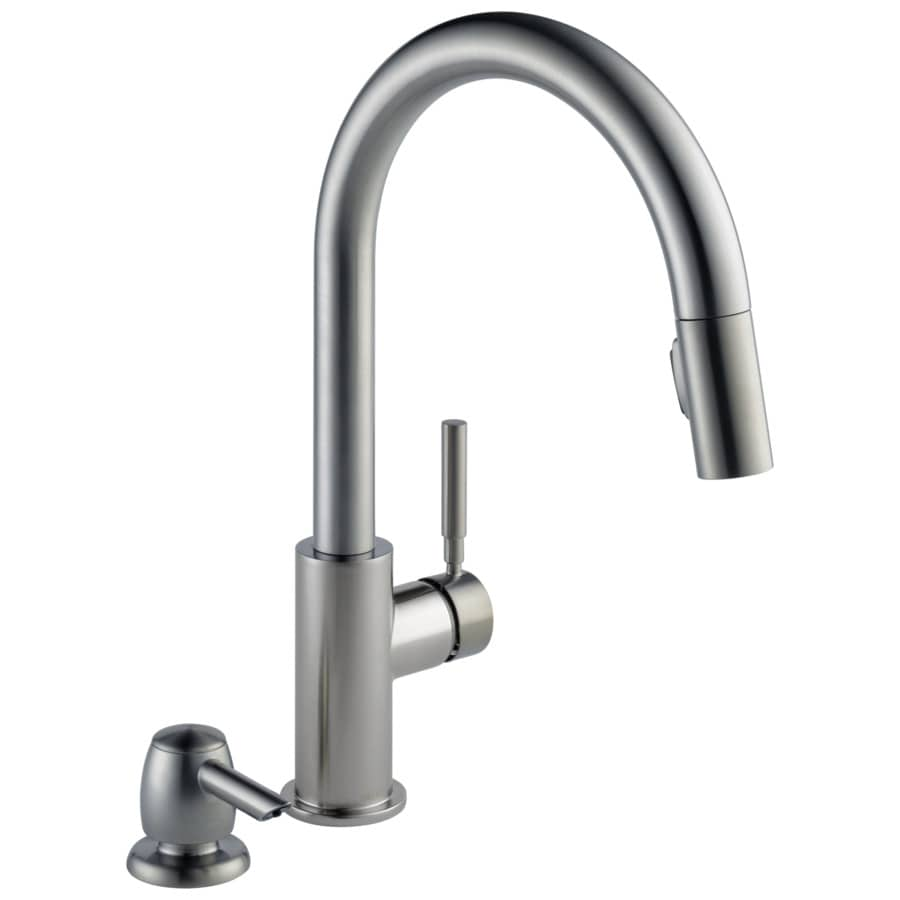 Shop Kitchen Faucets At Lowes truly Awesome Delta Savile Stainless 1 Handle Pull Down Kitchen Faucet you should have