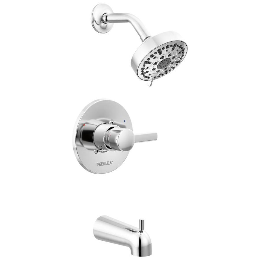 Peerless Apex Chrome 1-Handle Bathtub and Shower Faucet at Lowes.com