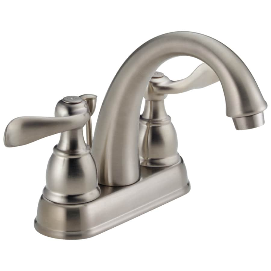 Delta Windemere Brushed Nickel 2Handle 4in Centerset