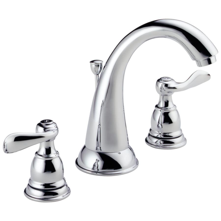 Delta Windemere Chrome 2 Handle Widespread Watersense Bathroom