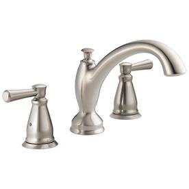 Bathtub Faucets At Lowes Delta Linden Stainless 2 Handle Deck Mount Bathtub Faucet