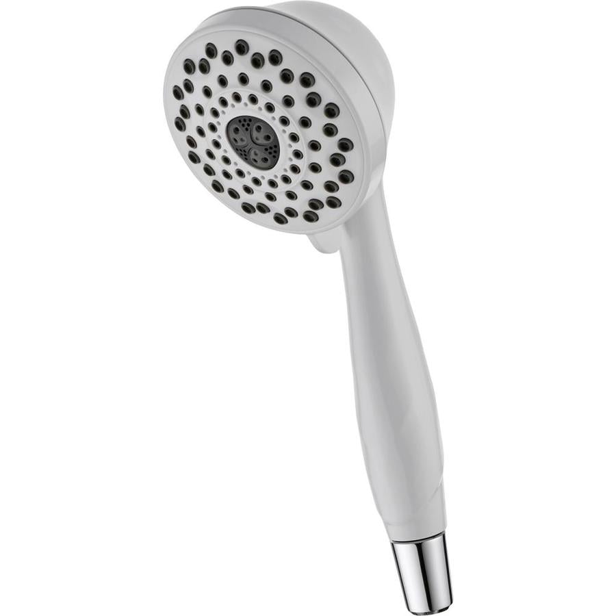 Delta White 7-spray Handheld Shower In The Shower Heads Department At 