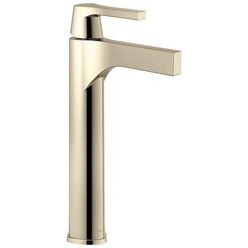Delta Zura Polished Nickel 1Handle Vessel WaterSense Bathroom Sink Faucet at
