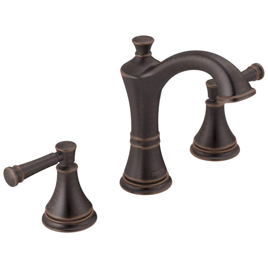 Delta Valdosta Venetian Bronze 2-handle Widespread WaterSense Bathroom