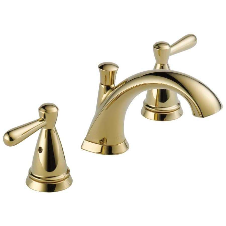 Peerless Bayside Polished Brass 2 Handle Widespread Bathroom Faucet At   034449837972 