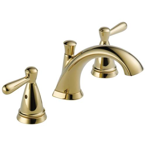 Delta Bayside Polished Brass 2handle Widespread WaterSense Bathroom