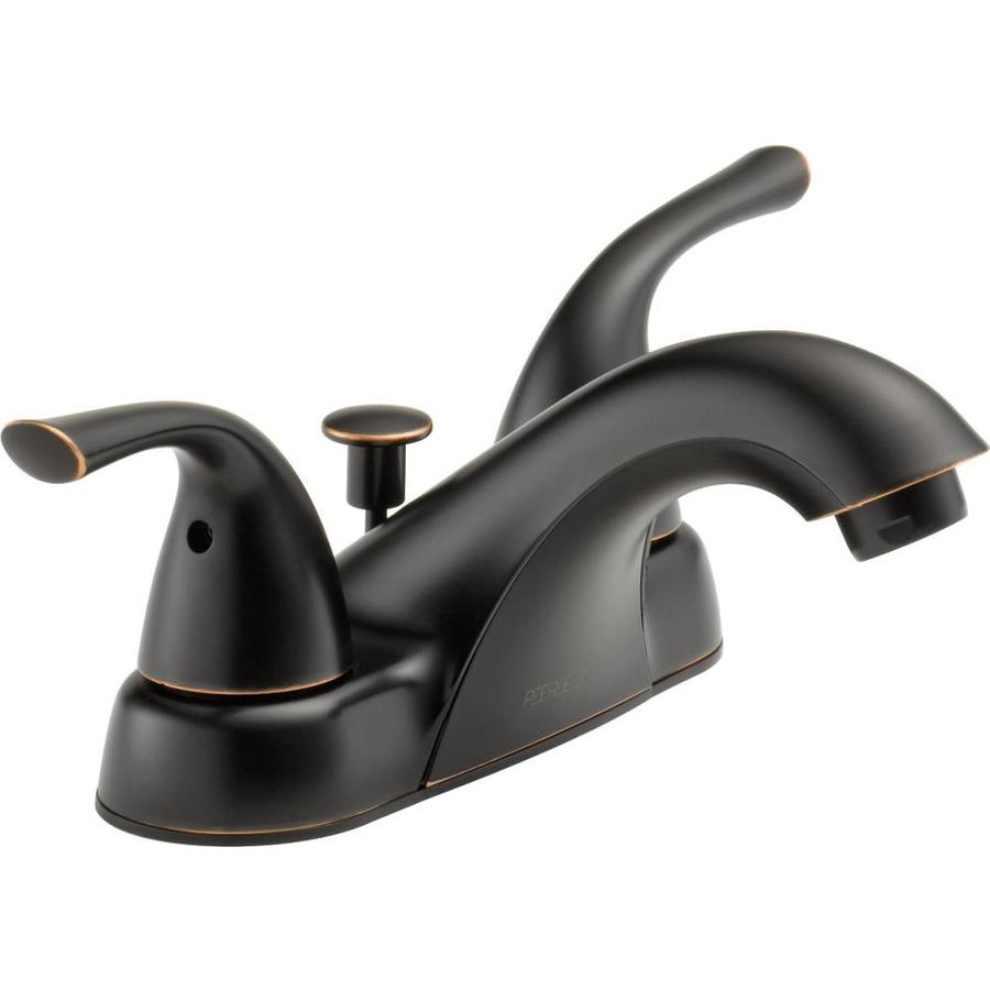 Delta Ashlar Oil Rubbed Bronze 2 Handle 4 In Centerset Watersense