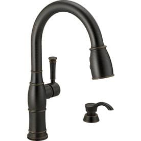 Delta Valdosta Venetian Bronze 1-Handle Deck Mount Pull ...