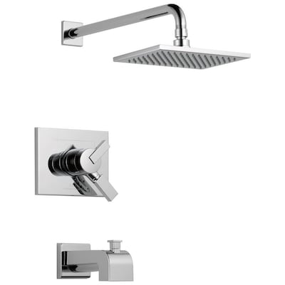 Delta Vero Chrome 1 Handle Bathtub And Shower Faucet At Lowes Bathtub And Shower Faucet At Lowes