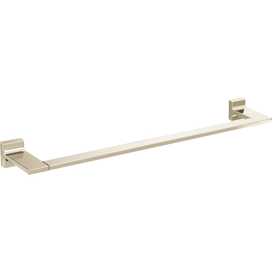 Delta Pivotal 24-in Polished Nickel Wall Mount Single Towel Bar at