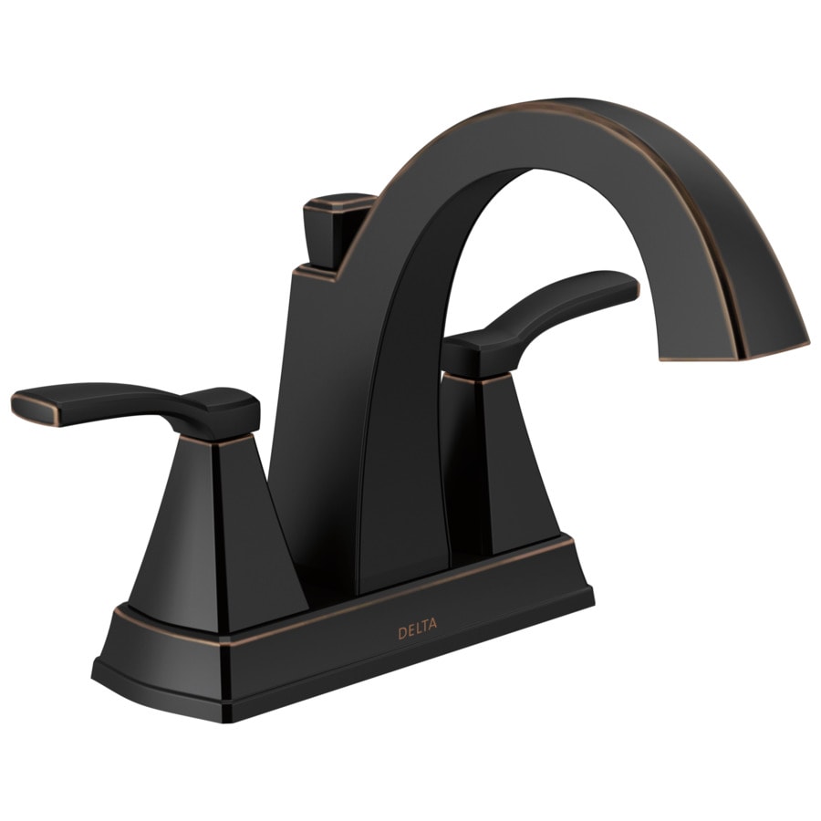 Delta Flynn Oil Rubbed Bronze 2 Handle 4 In Centerset Watersense