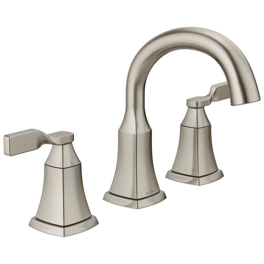 Delta Sawyer Spotshield Brushed Nickel 2handle Widespread