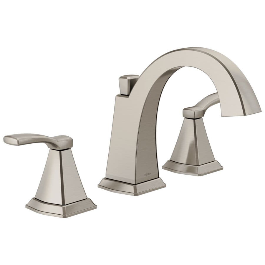 Delta Flynn Brushed Nickel 2handle Widespread WaterSense Bathroom Sink