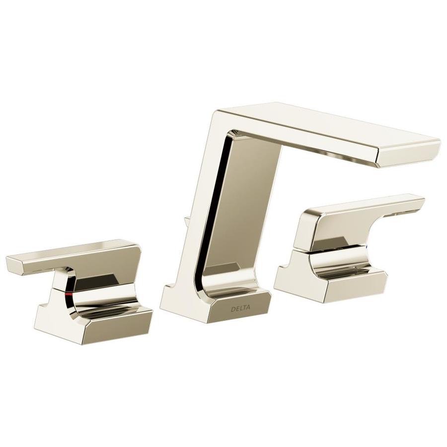 Delta Pivotal Polished Nickel 2 Handle Deck Mount Roman Bathtub Faucet