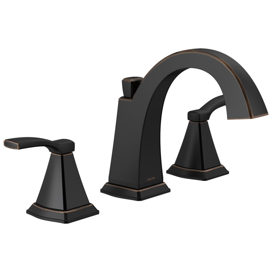 Delta Flynn Oil Rubbed Bronze 2 Handle Widespread Watersense