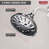 Delta Chrome 5-Spray Shower Head at Lowes.com