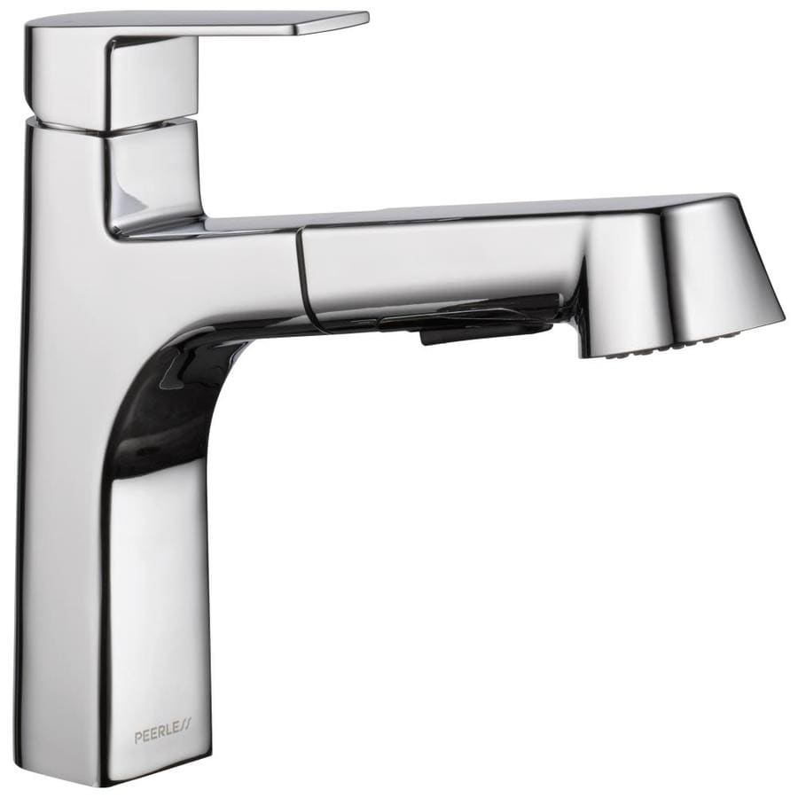 Peerless Xander Chrome 1Handle Deck Mount Pullout Kitchen Faucet at
