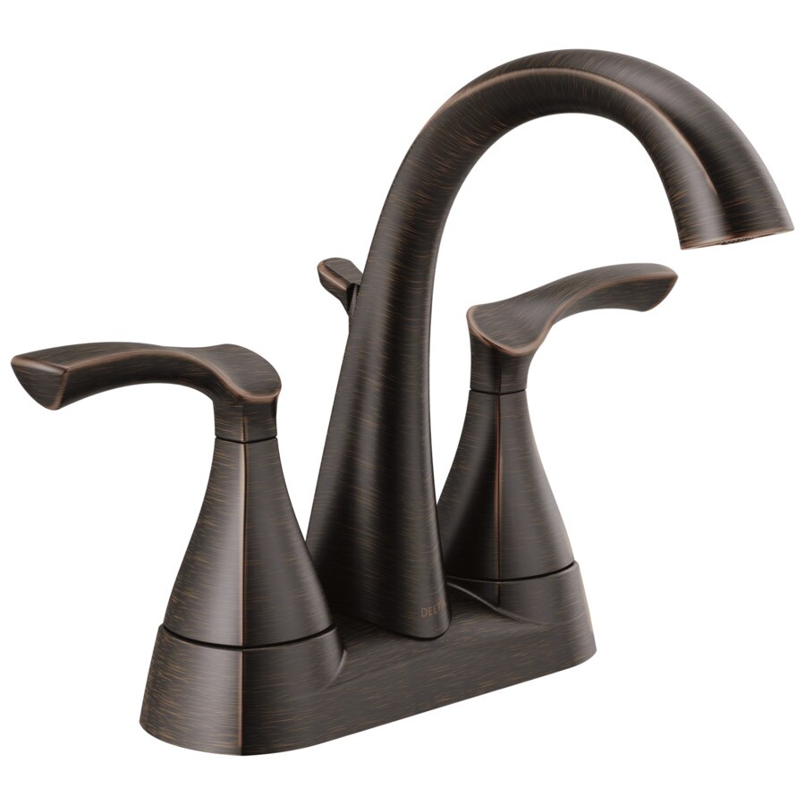 Delta Sandover Venetian Bronze 2-Handle 4-in Centerset WaterSense ...