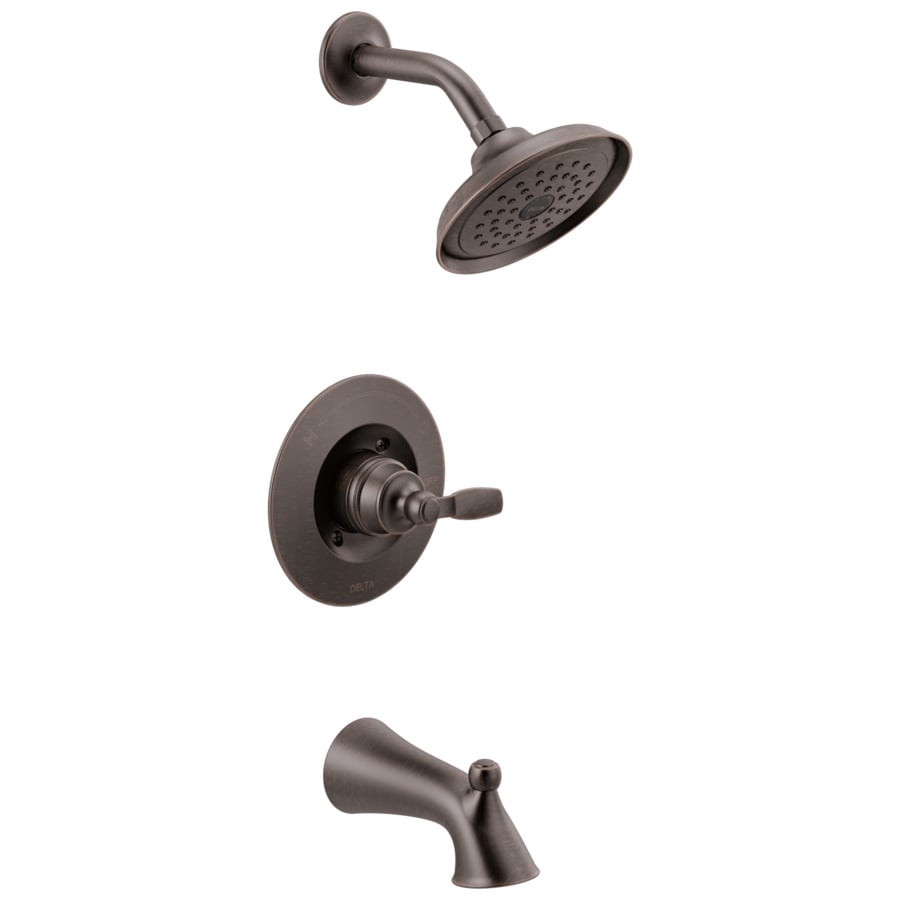 Delta Woodhurst Venetian Bronze 1 Handle Bathtub And Shower Faucet