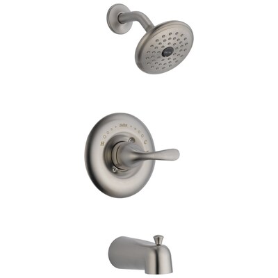 Delta Classic Stainless 1 Handle Bathtub And Shower Faucet With