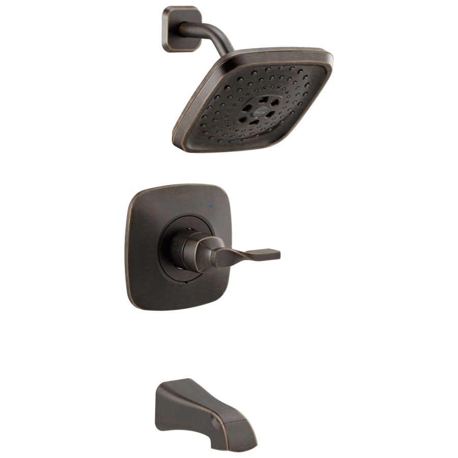 Delta Sawyer Bronze 1Handle Bathtub and Shower Faucet with