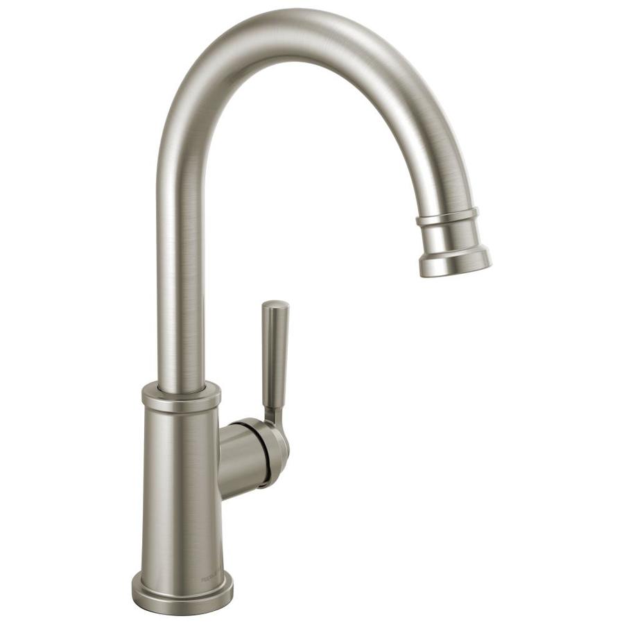 Peerless Westchester Stainless 1-Handle Deck Mount High-Arc Handle/Lever Residential Kitchen Faucet