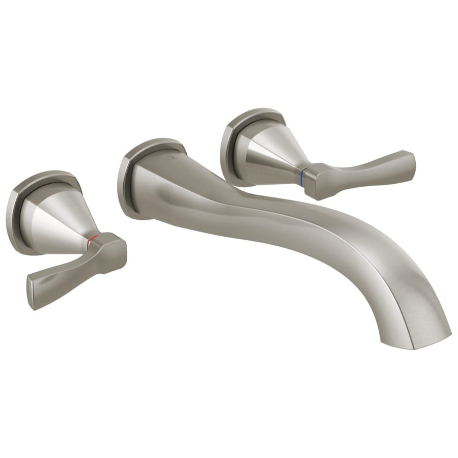 Delta Stryke Stainless 2 Handle Residential Wall Mount Bathtub